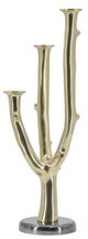 A & B Home Polished Gold Multi Taper Candle Holder-1