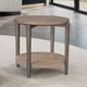 Furniture of America® Roros Natural Round End Table-1
