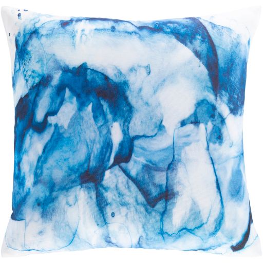 Surya Azora Sky Blue 20"x20" Toss Pillow with Down Insert-3