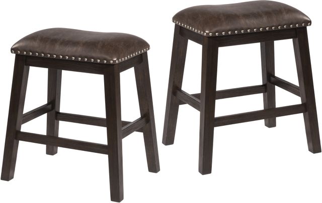 HH2 Home Spencer 2-Piece Dark Espresso Counter Stools-0