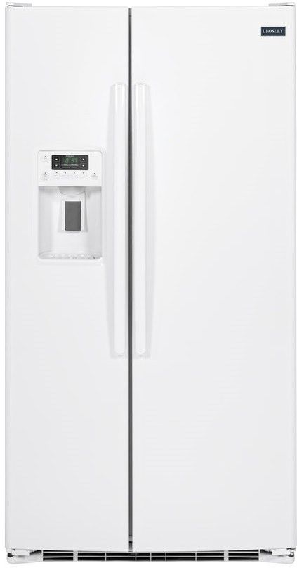 Crosley® 36 in. 25.3 Cu. Ft. High-Gloss White Side-by-Side Refrigerator-0