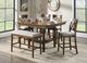 Homelegance® Balin Gray/Light Oak Counter Height Bench-1
