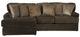 Jackson Furniture Mammoth 2-Piece Chocolate Left-Arm Facing Loveseat Sectional and Chaise-1