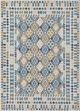 KAS Rugs Dahlia Blue Mosaic 5'x7' Area Rug-3