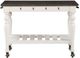 Steve Silver Co.® Joanna Ivory/Mocha Two Tone Kitchen Cart-2