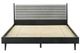 Armen Living Artemio Black/Gray Queen Platform Panel Bed-2