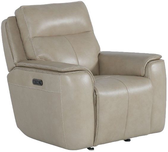 Bassett® Furniture Club Level Manteo Diamond Leather Power Glider Recliner -0