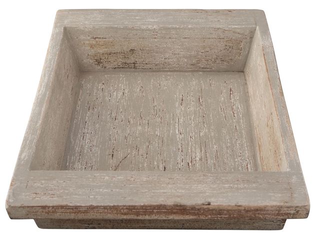 Signature Design by Ashley® Michaiah Antique White Wood Tray-2