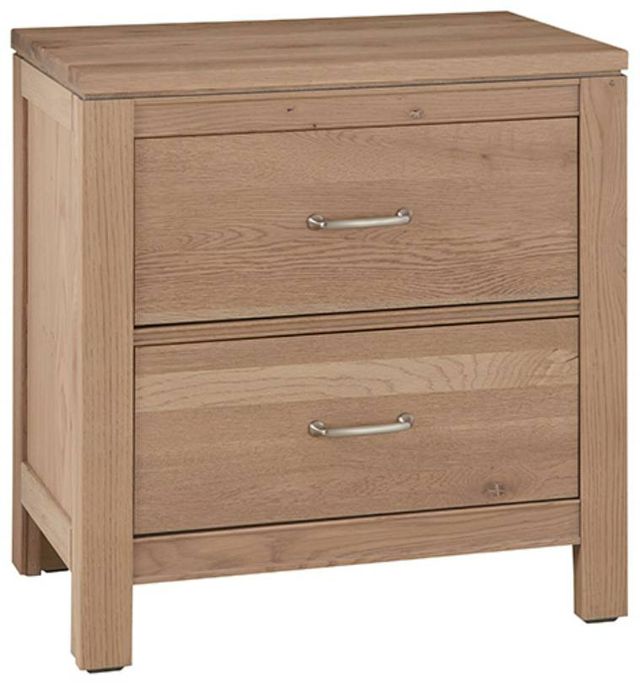 Vaughan-Bassett Tide & Timber Clear Oak 2-Drawer Nightstand-0