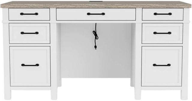 Riverside Furniture Finn Cloud Executive Desk with Fog Base-2