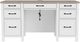 Riverside Furniture Finn Cloud Executive Desk with Fog Base-2