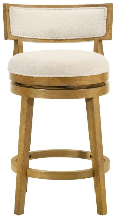 Armen Living Noely Amber Glow/White Counter Stool-2