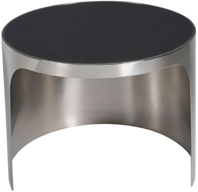 Universal Explore Home™ New Modern Revolve Black/Nickel Small Nesting Table-1