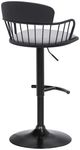 Armen Living Nash Black/Light Gray Adjustable Bar Stool-2