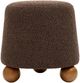 TOV Furniture Jaine Chocolate Brown Boucle Ottoman-3