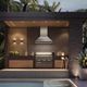 Falmec Pyramid Outdoor 36" Scotch Brite Stainless Steel Range Hood-3