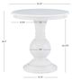 Powell® Amelia White Round Accent Table-2