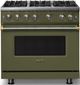 Viking® 5 Series 36" Martini Pro Style Gas (LP) Range with Brushed Brass Trim-0