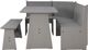 Linon Willow 3-Piece Gray Corner Nook Set-2