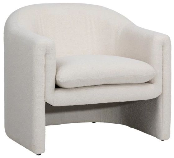 Dovetail Furniture Alda Cream  Accent Chair-0