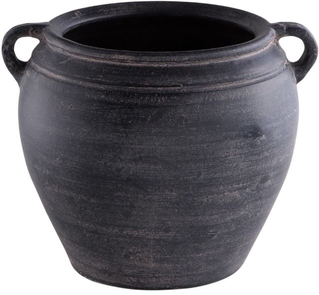 Signature Design by Ashley® Meadie Distressed Black Vase-1