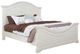 American Woodcrafters 7810 Stonebrook Distressed Antique White Queen Panel Bed-0