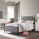 HH2 Home McArthur Gray/Matte Black Queen Canopy Bed without Frame-4