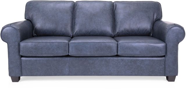 Decor-Rest® Furniture LTD 3179 Blue Leather Sofa Sleeper-1