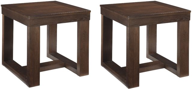 Signature Design by Ashley® Watson 2-Piece Dark Brown Living Room Table Set-0