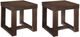 Signature Design by Ashley® Watson 2-Piece Dark Brown Living Room Table Set-0