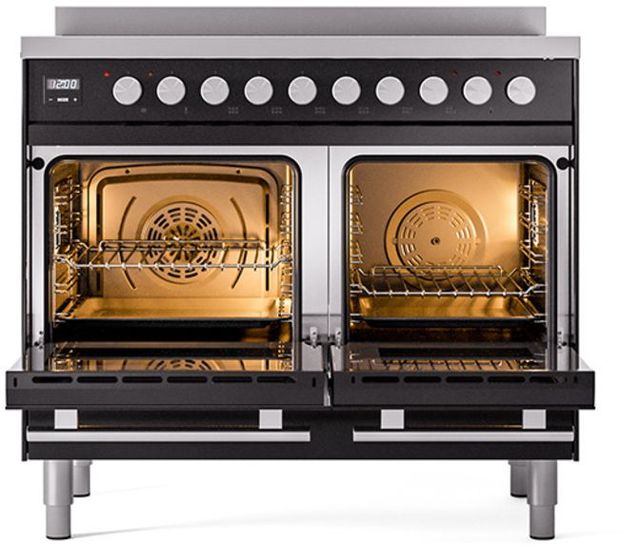 Ilve® Professional Plus II 40" Glossy Black Pro Style Induction Range-2