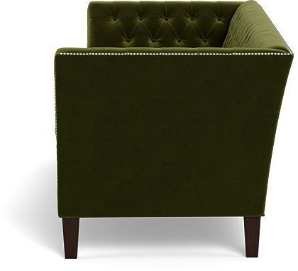 Universal Explore Home™ Duncan Sapphire Velvet Emerald/Espresso Sofa-2