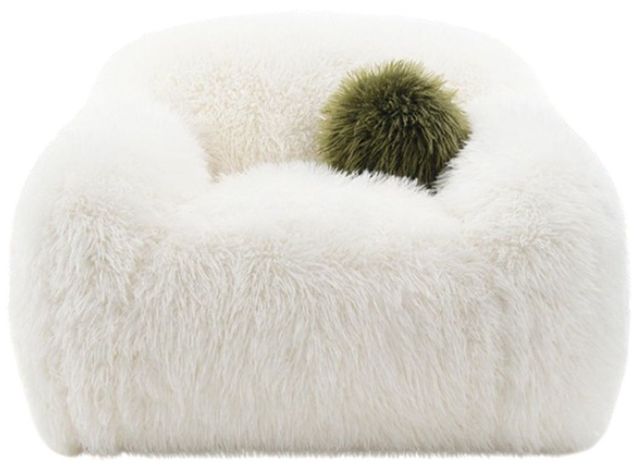 Furniture of America® Darwen White Swivel Chair-0