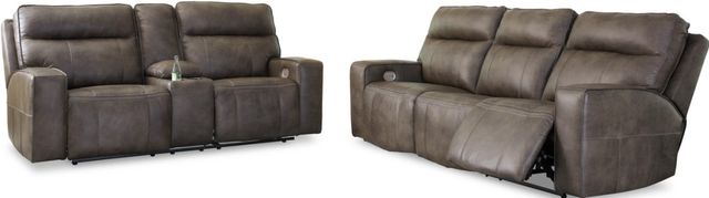 Signature Design by Ashley® Game Plan 2-Piece Concrete Living Room Set-0