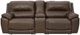 Signature Design by Ashley® Dunleith 3-Piece Chocolate Small Spaced Power Reclining Loveseat with Console-0