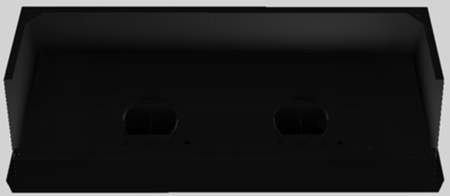Vent-A-Hood® Designer Series 66" Black Wall Mounted Range Hood-1