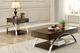 Homelegance® Tioga Espresso End Table with Chrome Metal Frame-1
