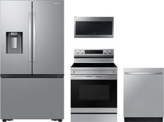 Samsung 4 Piece Fingerprint Resistant Stainless Steel Kitchen Package