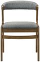 Armen Living Emorie Charcoal/Walnut Dining Side Chair-3