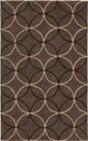 Surya Cosmopolitan Dark Brown 5'x8' Area Rug-0