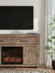 Signature Design by Ashley® Garistyn Brown 73" TV Stand with Electric Fireplace-1
