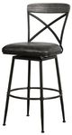 HH2 Home Decker Gray Swivel Counter Stool-0