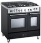 Verona® Prestige Series 36" Matte Black Pro Style Dual Fuel Range-1