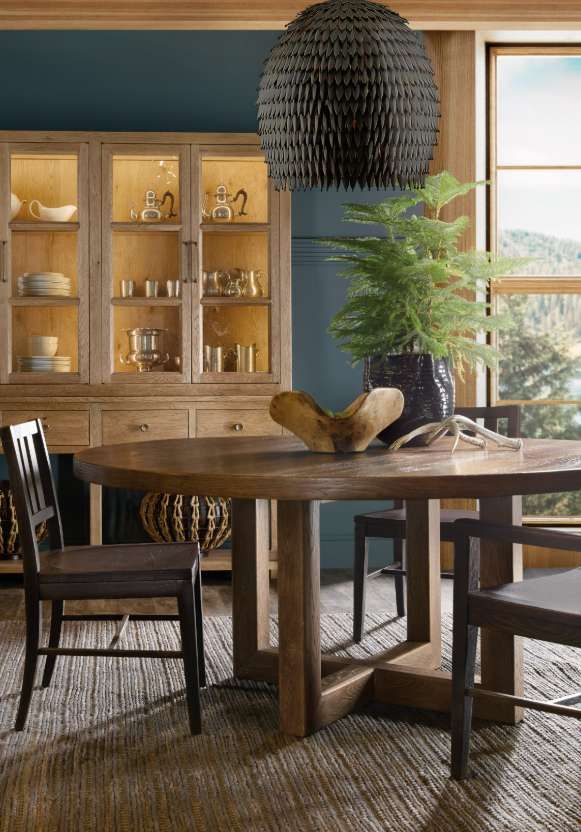 Hooker® Furniture Driftwood Worn Saddle 72" Dining Table-1