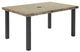 Homecrest™ Outdoor Living Customizable Slate Aluminum/Stone 42" x 62" Rectangular Outdoor Dining Table with Post Base and Umbrella Hole-0