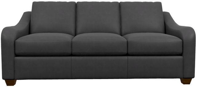 La-Z-Boy® Charlie Navy Leather Sofa-1