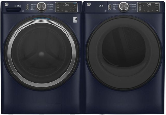 GE® Sapphire Blue Front Load Laundry Pair