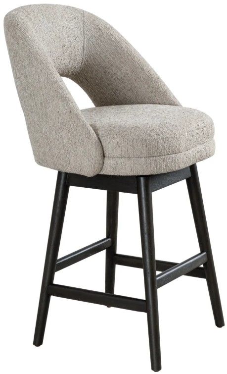 Armen Living Adrian 2-Piece Gray Wood/Morning Fog Counter Stool Set-0