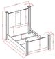 Global Furniture USA Logan Siver Full Bed with LED and Speakers-2