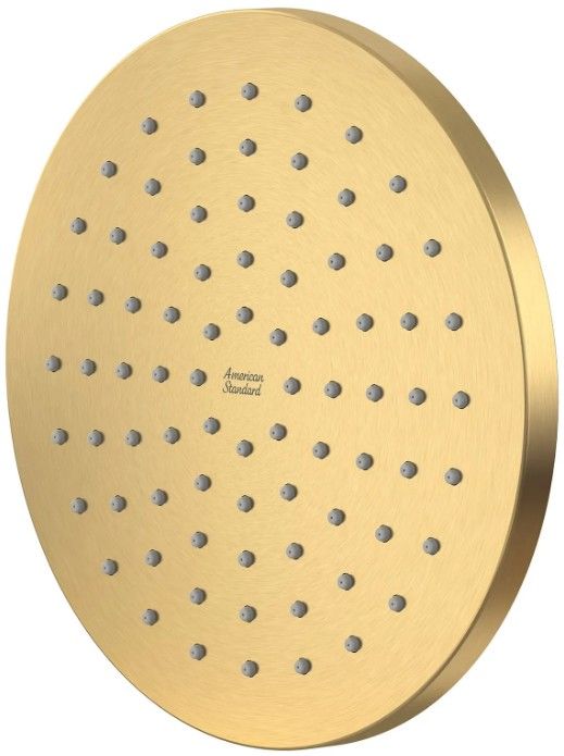 American Standard Studio® Brushed Cool Sunrise Water-Saving Rain Showerhead-1